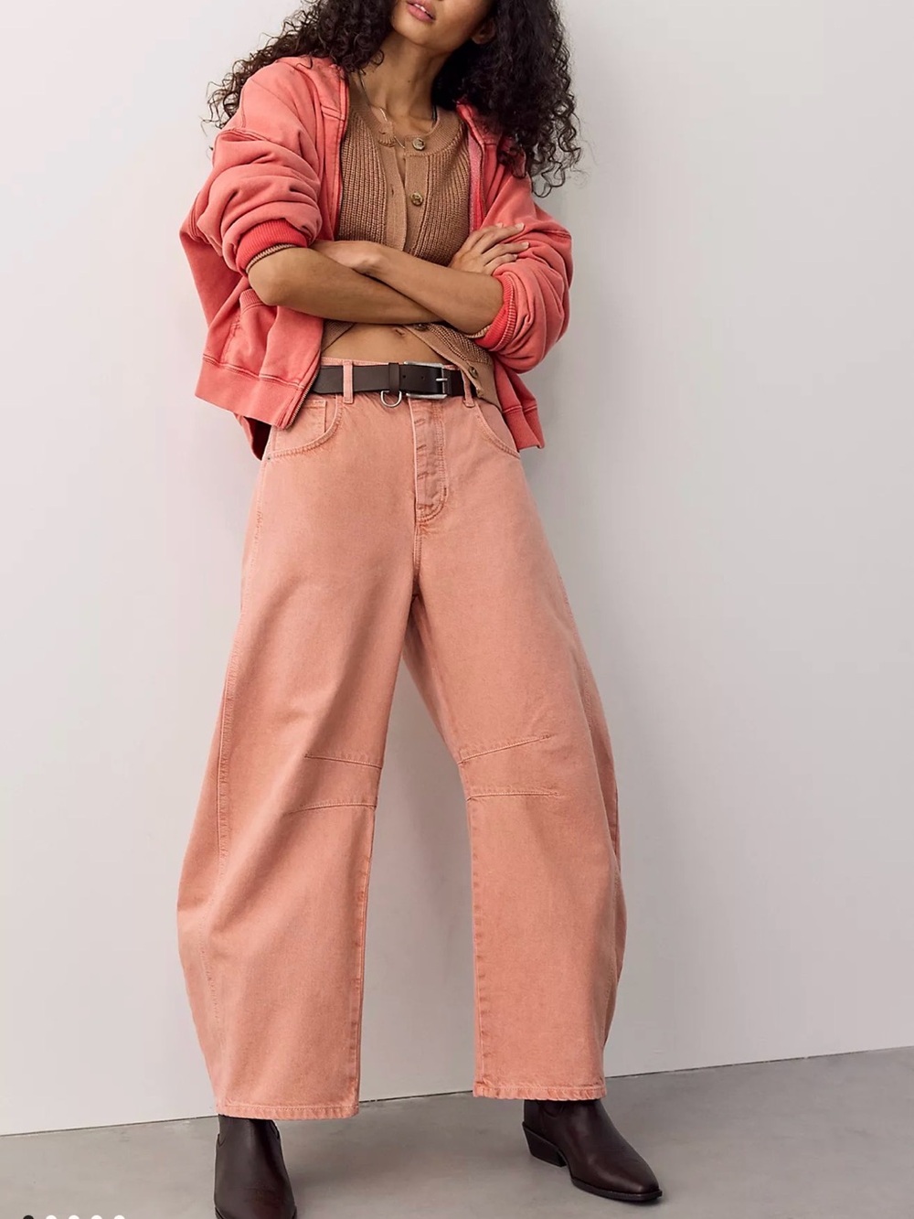 NWT We The Free Good Luck Mid-rise Barrel Jeans